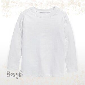 NEW - Long Sleeve Tshirt - T Shirt White -T Shirt Plain-T Shirt